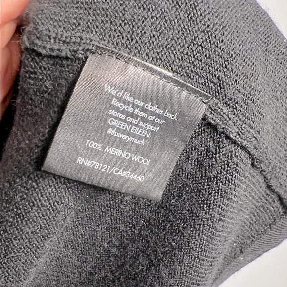 Eileen Fisher 100% Merino Wool Block Stripe Cardigan Sweater Size S - Picture 6 of 8